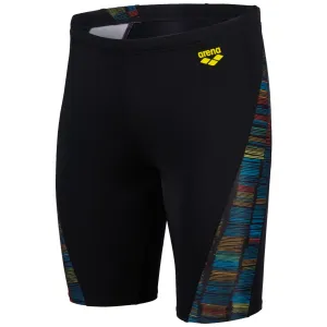 MEN'S SWIM JAMMER SLOW MOTION - BLACK/TURQUOISE MULTI