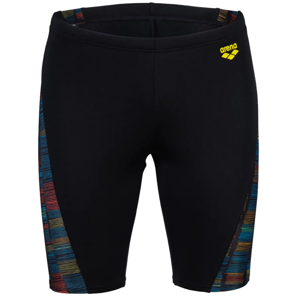MEN'S SWIM JAMMER SLOW MOTION - BLACK/TURQUOISE MULTI