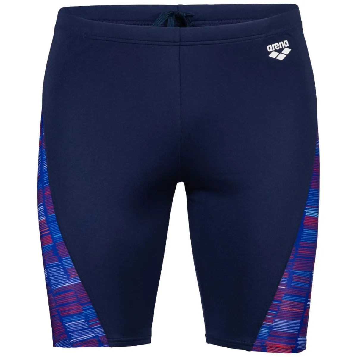 MEN'S SWIM JAMMER SLOW MOTION - NAVY/NEON BLUE MULTI