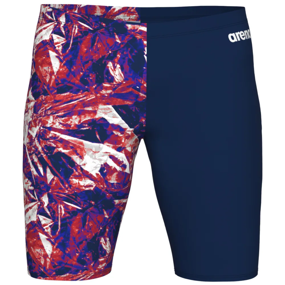MEN'S SWIM JAMMER TEAM CRACKLE - NAVY/TEAM REDWHITEBLUE
