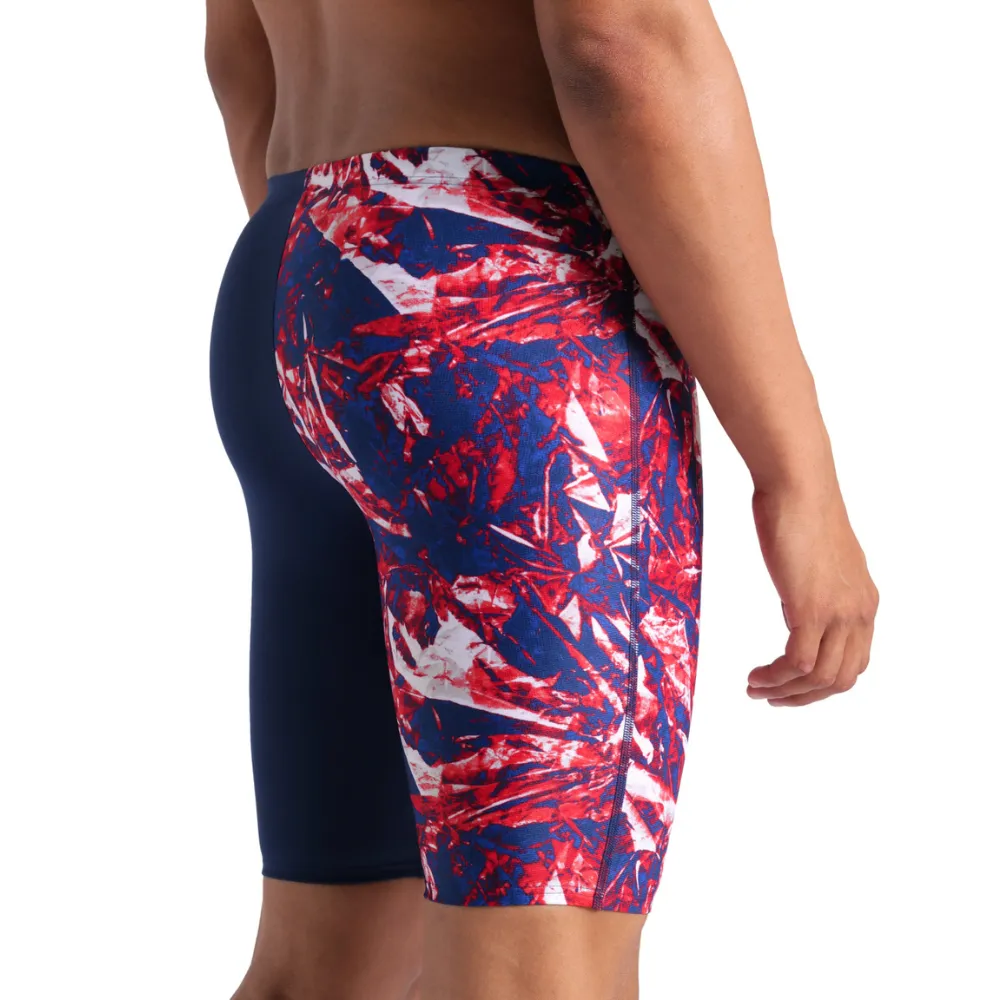 MEN'S SWIM JAMMER TEAM CRACKLE - NAVY/TEAM REDWHITEBLUE