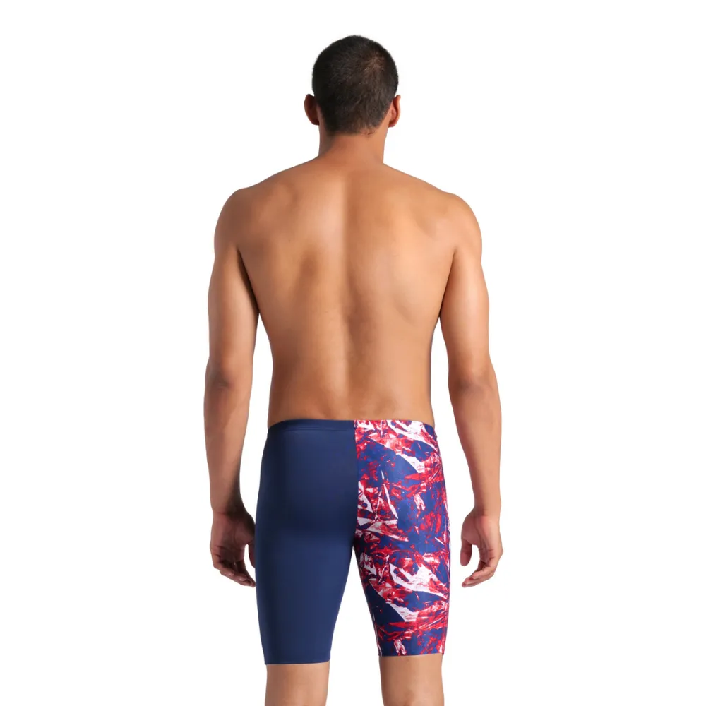 MEN'S SWIM JAMMER TEAM CRACKLE - NAVY/TEAM REDWHITEBLUE