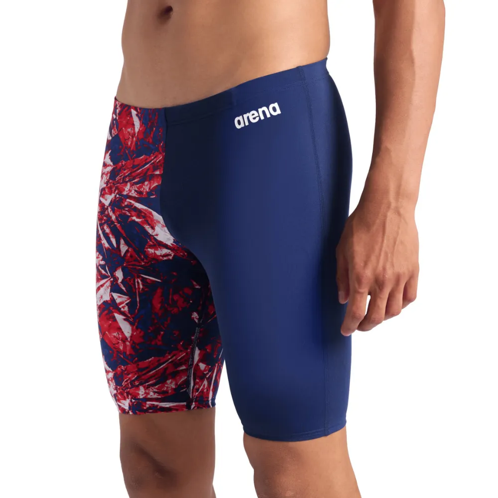MEN'S SWIM JAMMER TEAM CRACKLE - NAVY/TEAM REDWHITEBLUE
