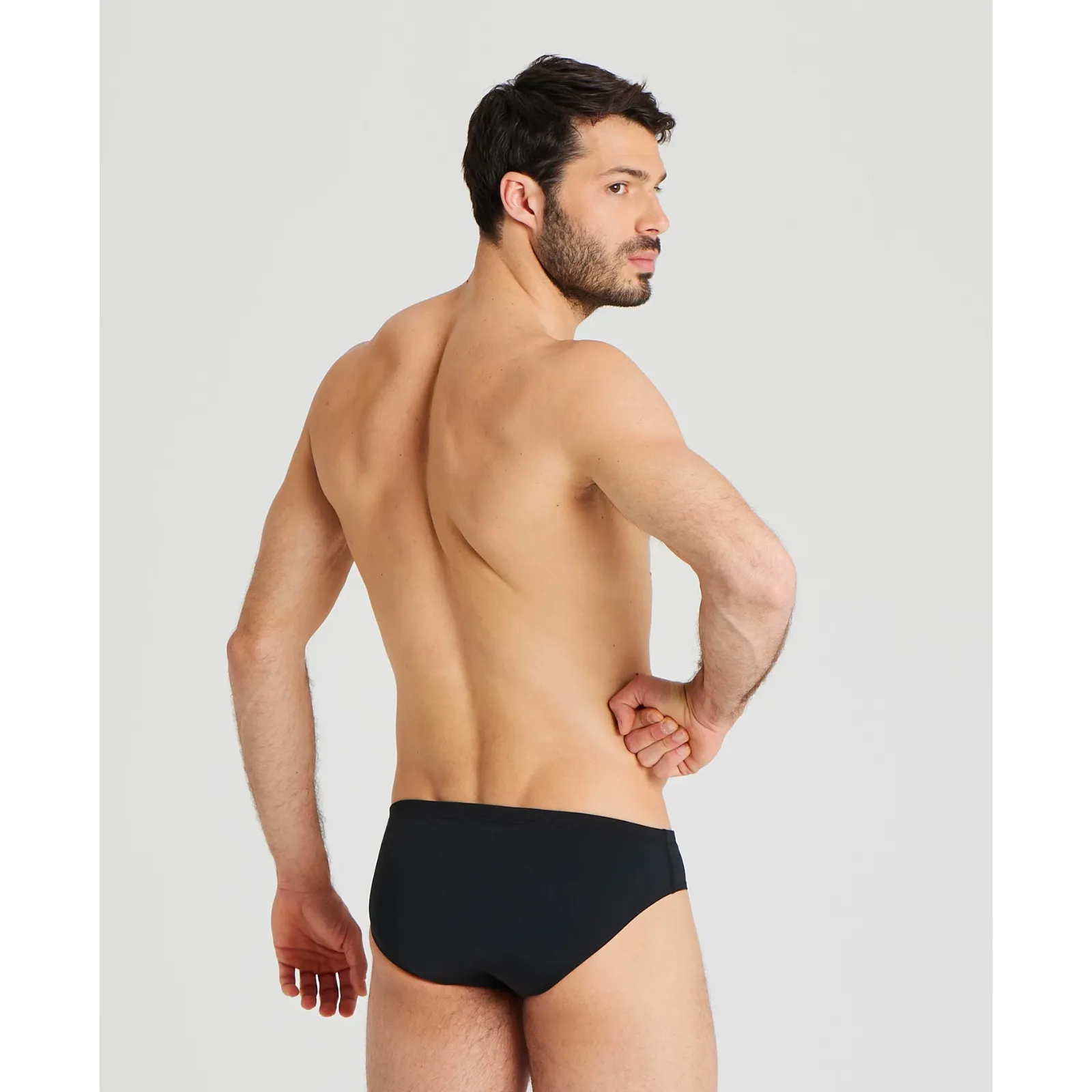 MEN'S TEAM SWIM BRIEF SOLID - BLACK