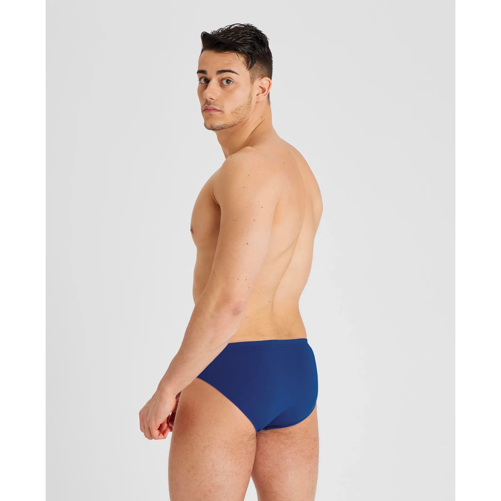 MEN'S TEAM SWIM BRIEF SOLID - NAVY