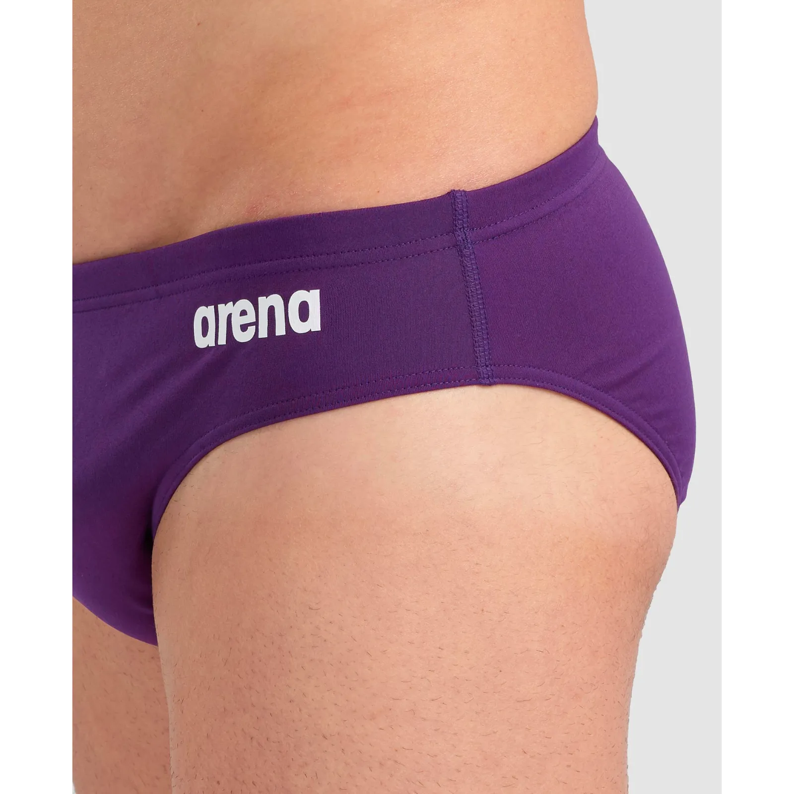 MEN'S TEAM SWIM BRIEF SOLID - PLUM