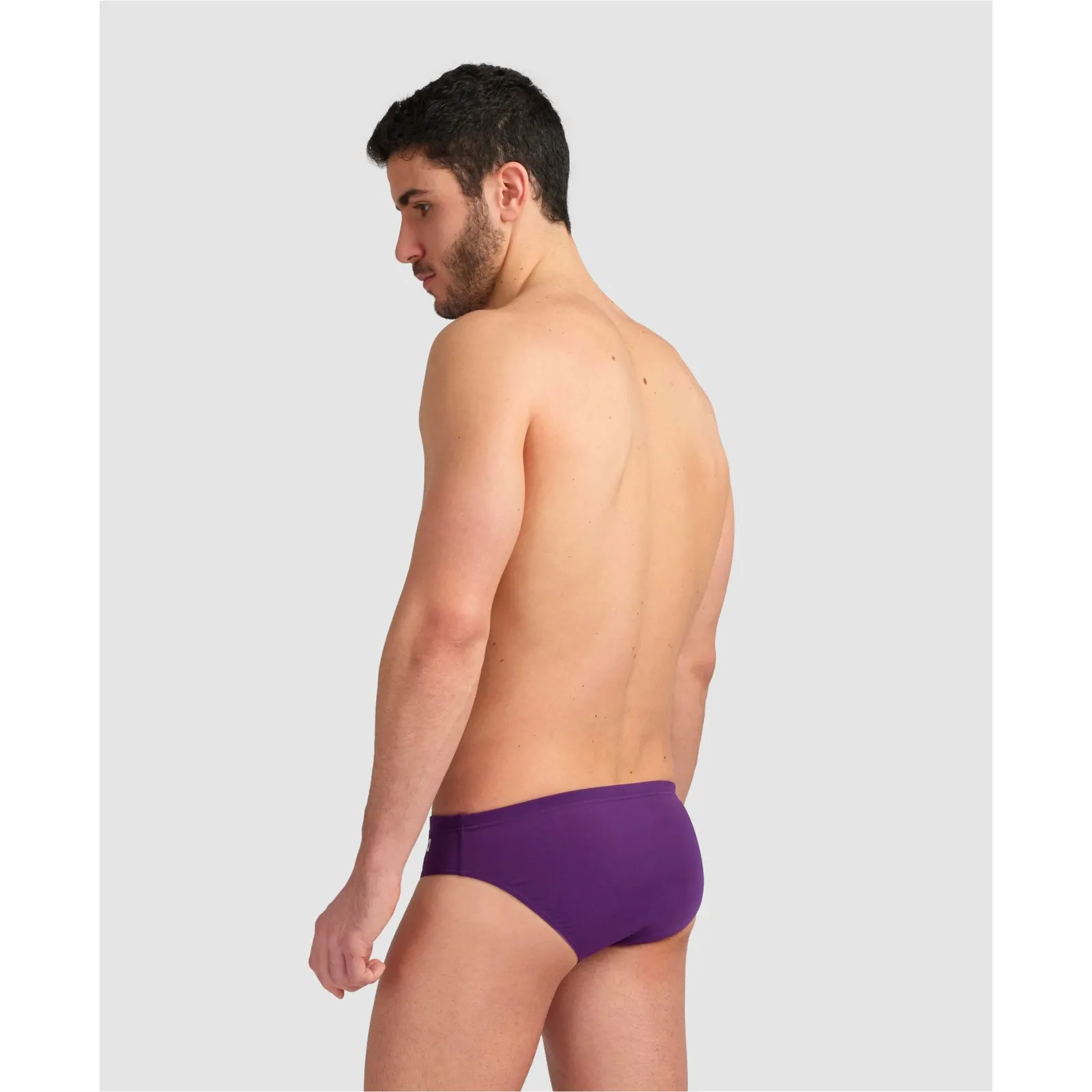 MEN'S TEAM SWIM BRIEF SOLID - PLUM