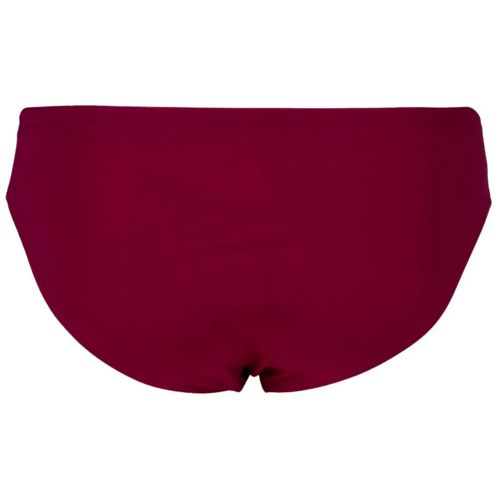 MEN'S TEAM SWIM BRIEF SOLID - RED FANDANGO/WHITE