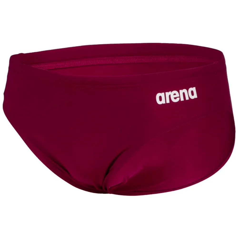 MEN'S TEAM SWIM BRIEF SOLID - RED FANDANGO/WHITE