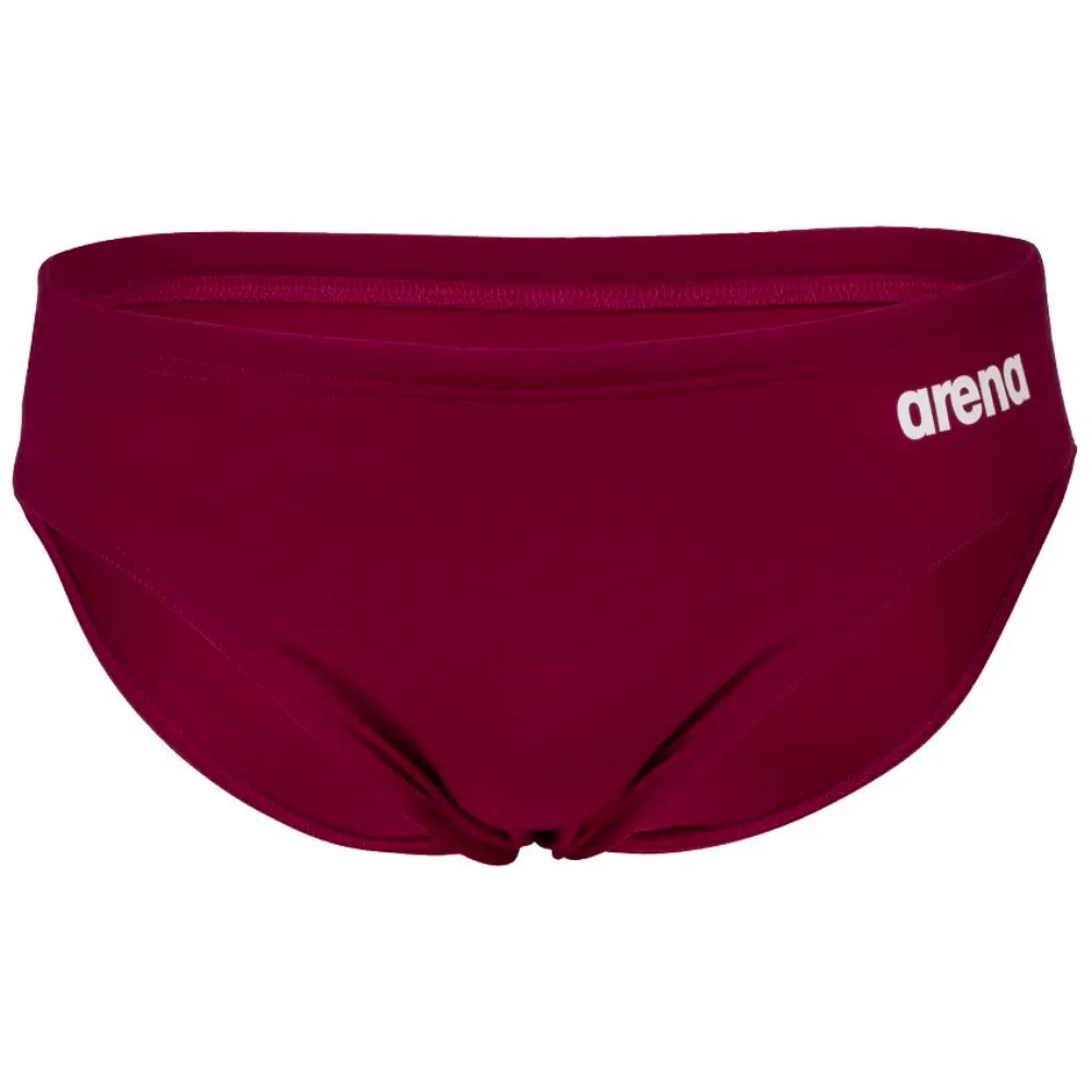 MEN'S TEAM SWIM BRIEF SOLID - RED FANDANGO/WHITE