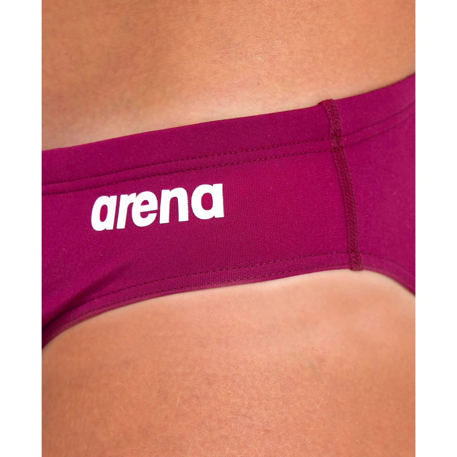MEN'S TEAM SWIM BRIEF SOLID - RED FANDANGO/WHITE