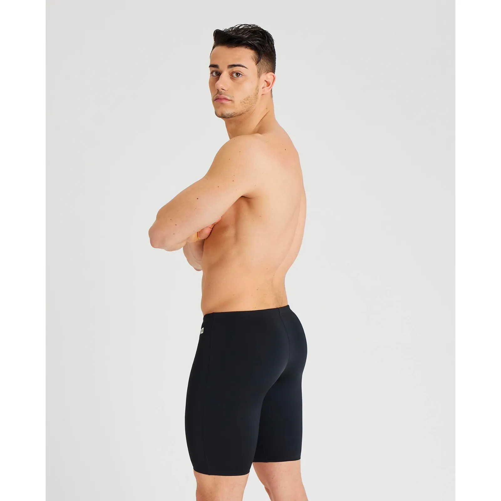MEN'S TEAM SWIM JAMMER SOLID - BLACK