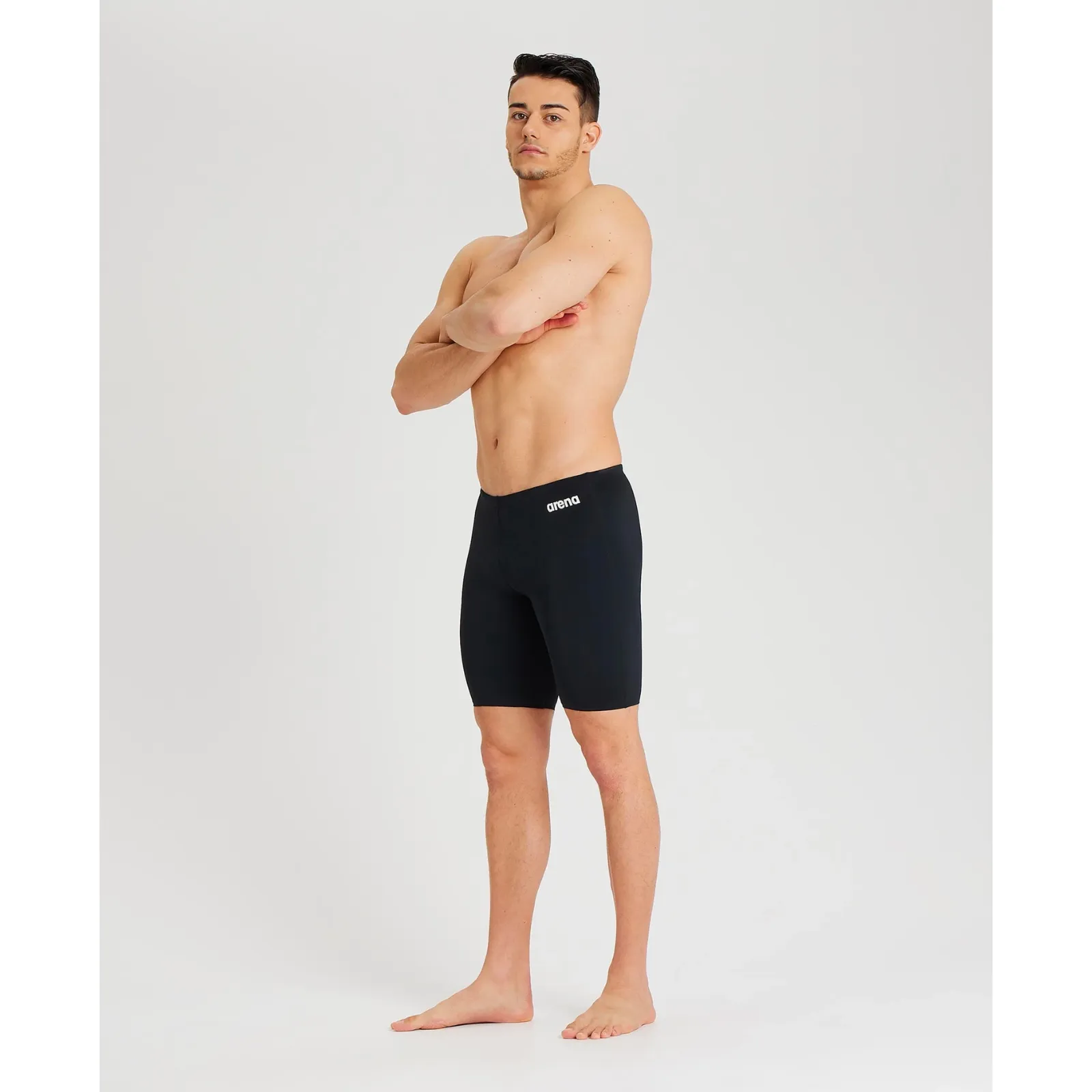 MEN'S TEAM SWIM JAMMER SOLID - BLACK