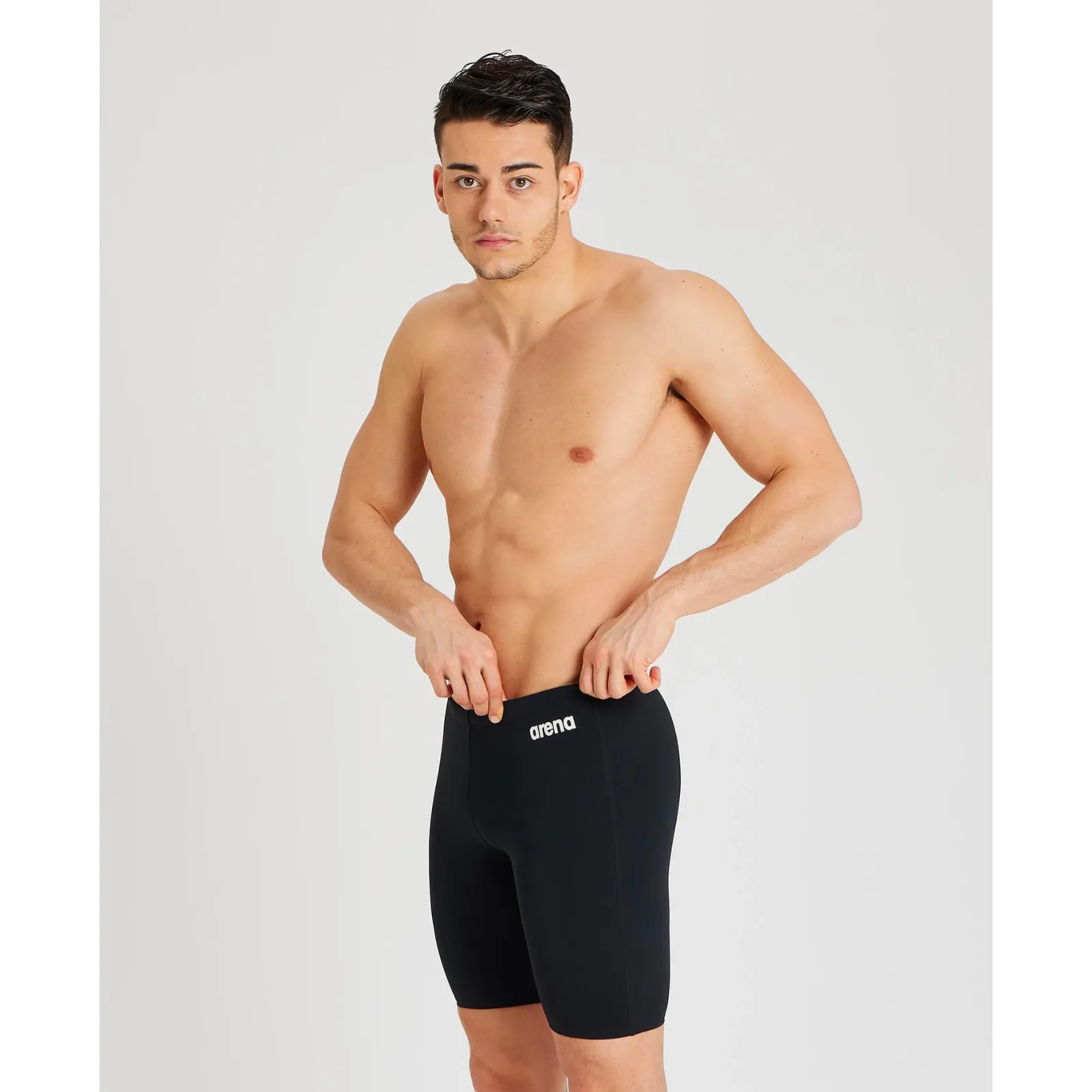 MEN'S TEAM SWIM JAMMER SOLID - BLACK