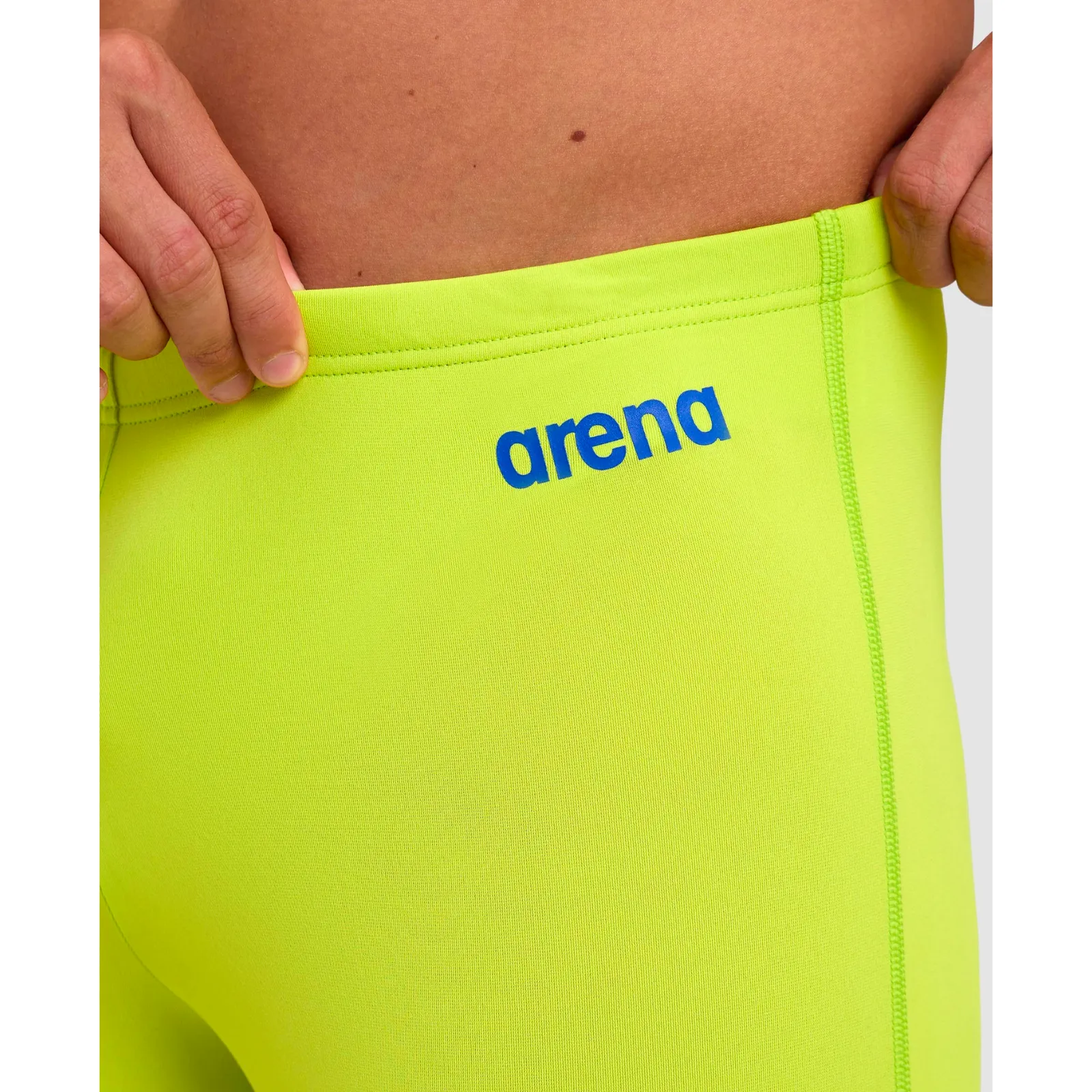 MEN'S TEAM SWIM JAMMER SOLID - SOFT GREEN/NEON BLUE