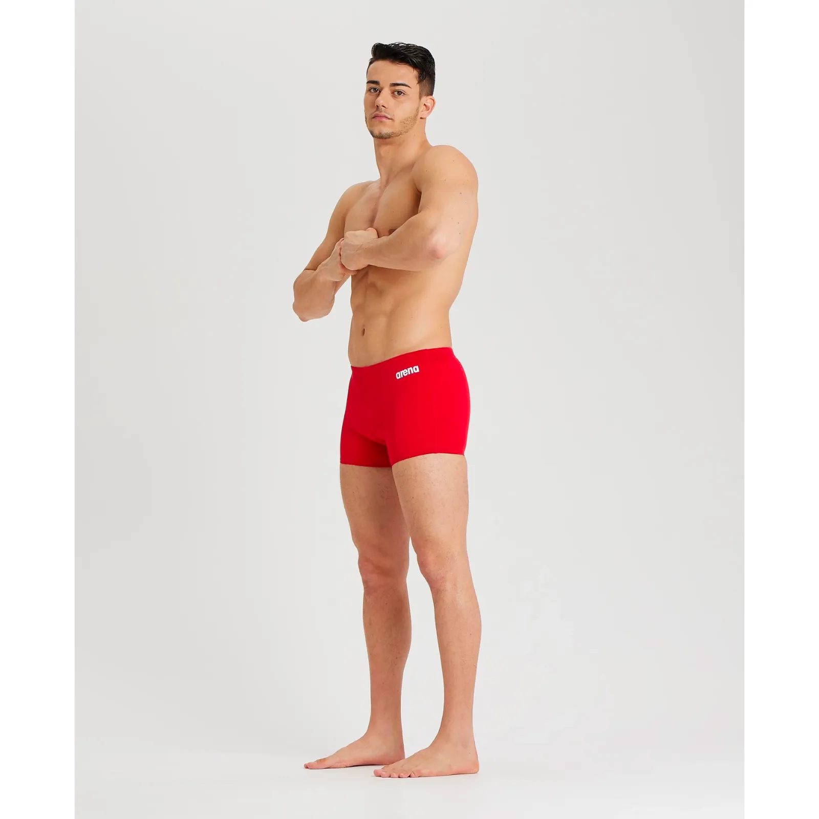 MEN'S TEAM SWIM SHORT SOLID - RED