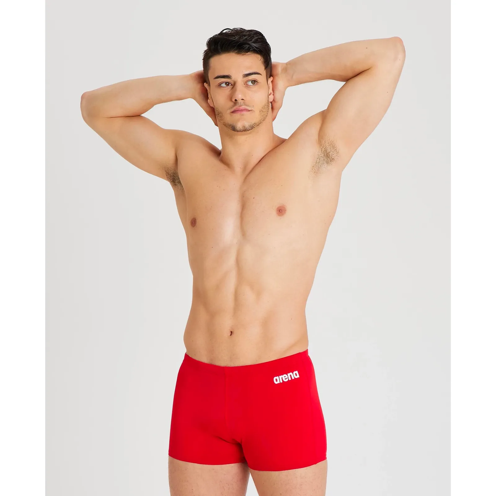 MEN'S TEAM SWIM SHORT SOLID - RED