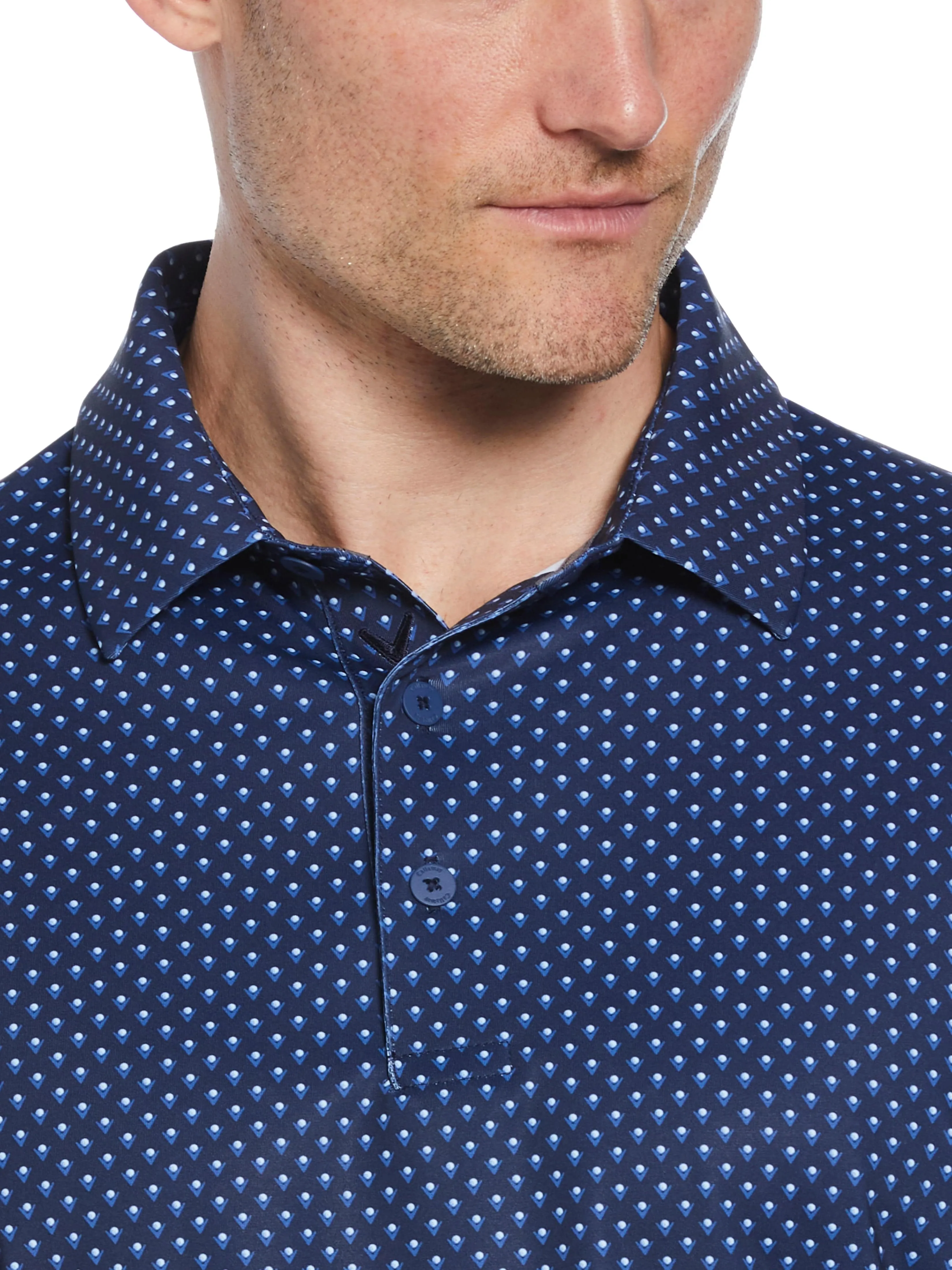 Mens Trademark Chevron Print Polo Callaway Apparel