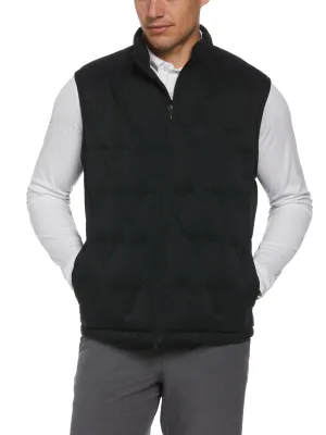 Mens Welded Chevron Print Full Zip Puffer Golf Vest Callaway Apparel