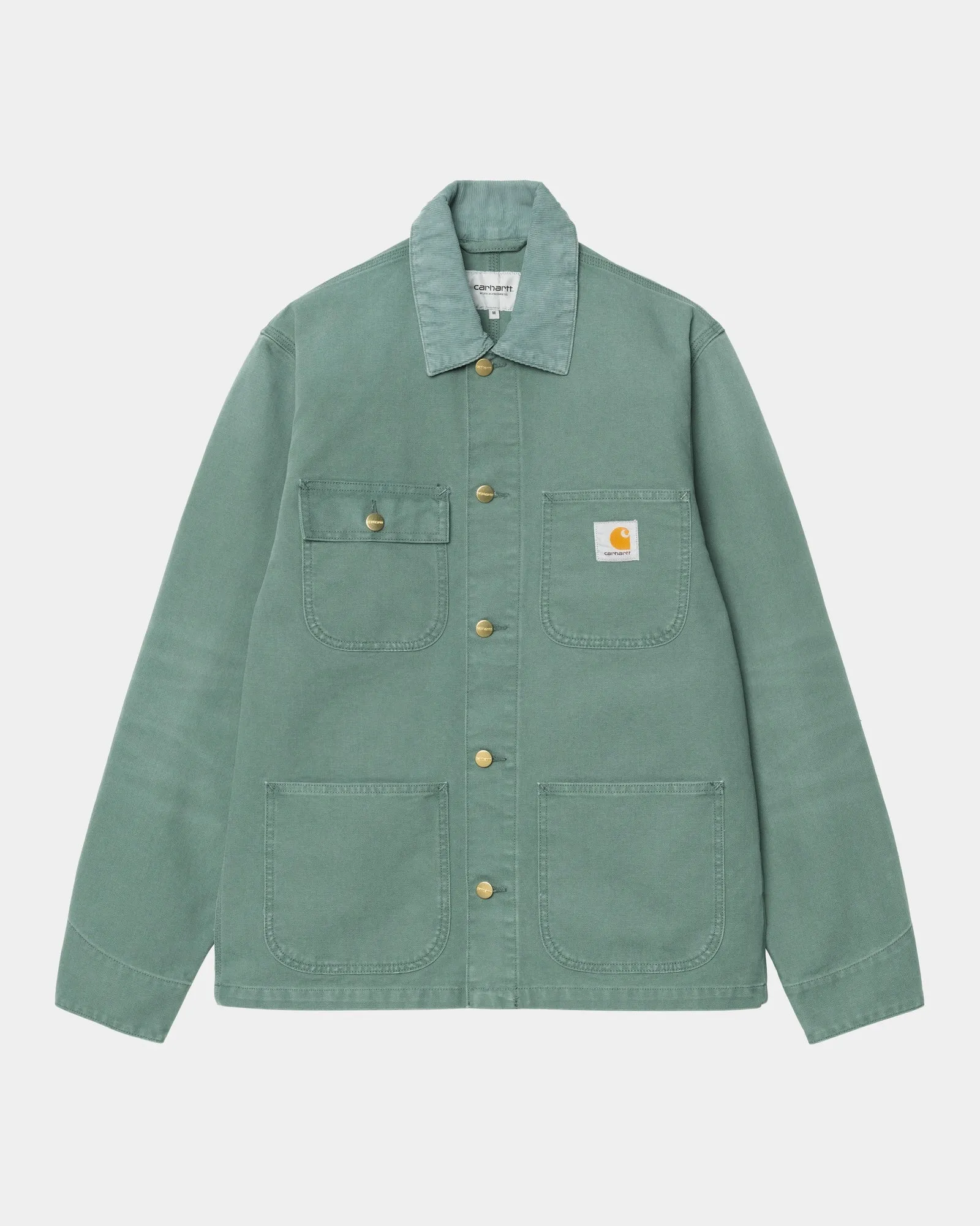 Michigan Coat (Spring) - Stone Canvas | Silver Pine / Silver Pine Carhartt WIP