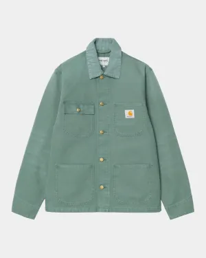 Michigan Coat (Spring) - Stone Canvas | Silver Pine / Silver Pine Carhartt WIP