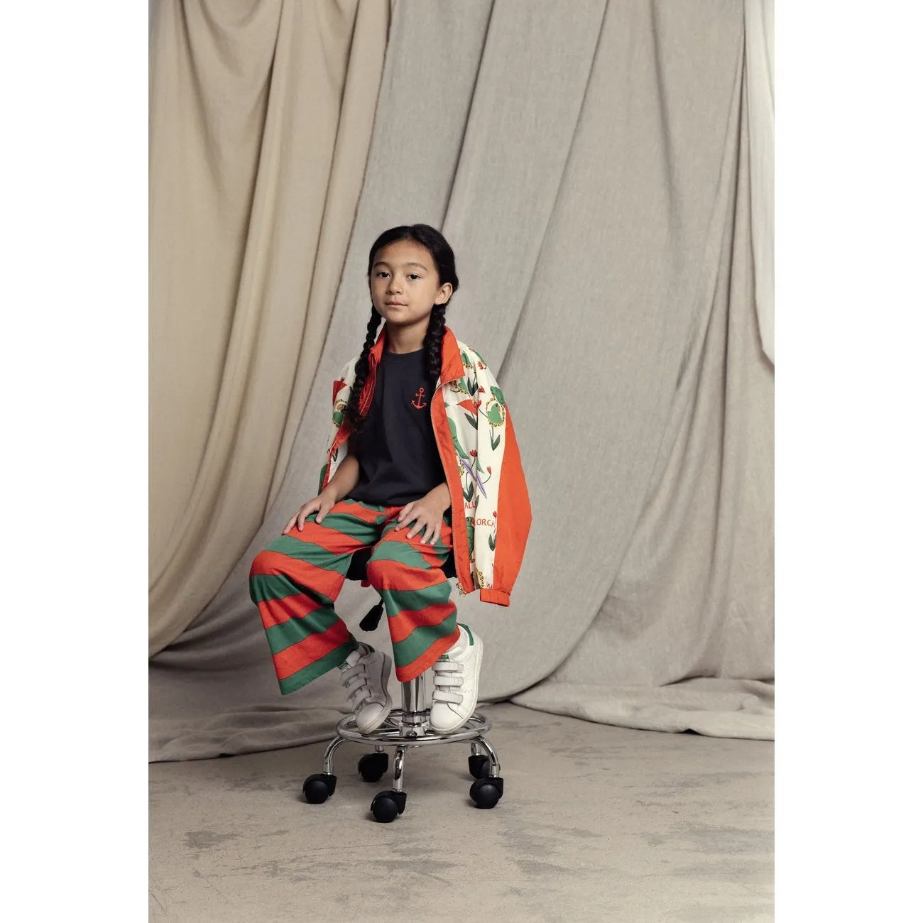 Mini Rodini Multi Parrots AOP Nylon Tracksuit Jacket