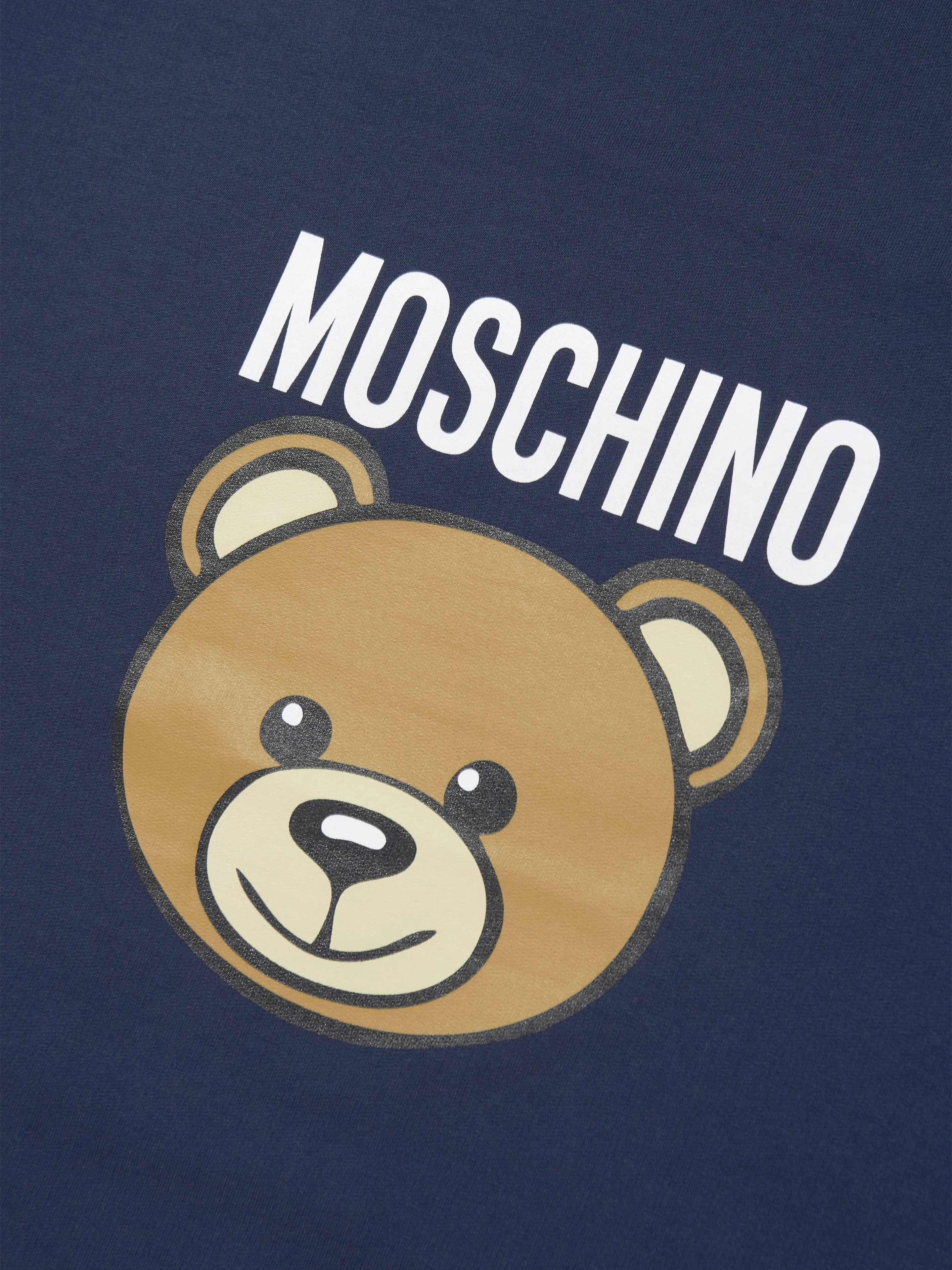 Moschino Baby Bear Logo Blanket in Navy (70cm)