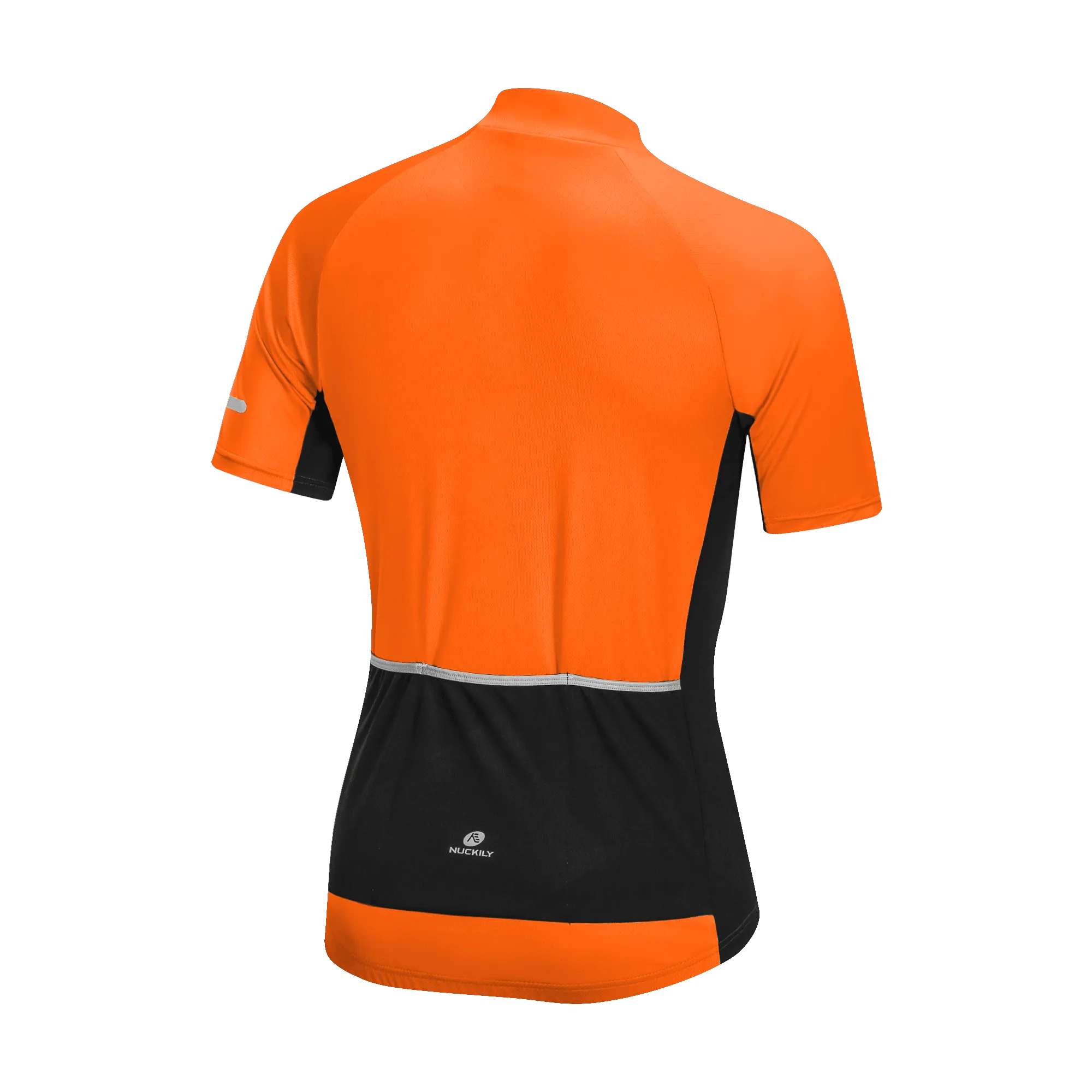Nuckily MG043 Mens Cycling Jersey (Orange)