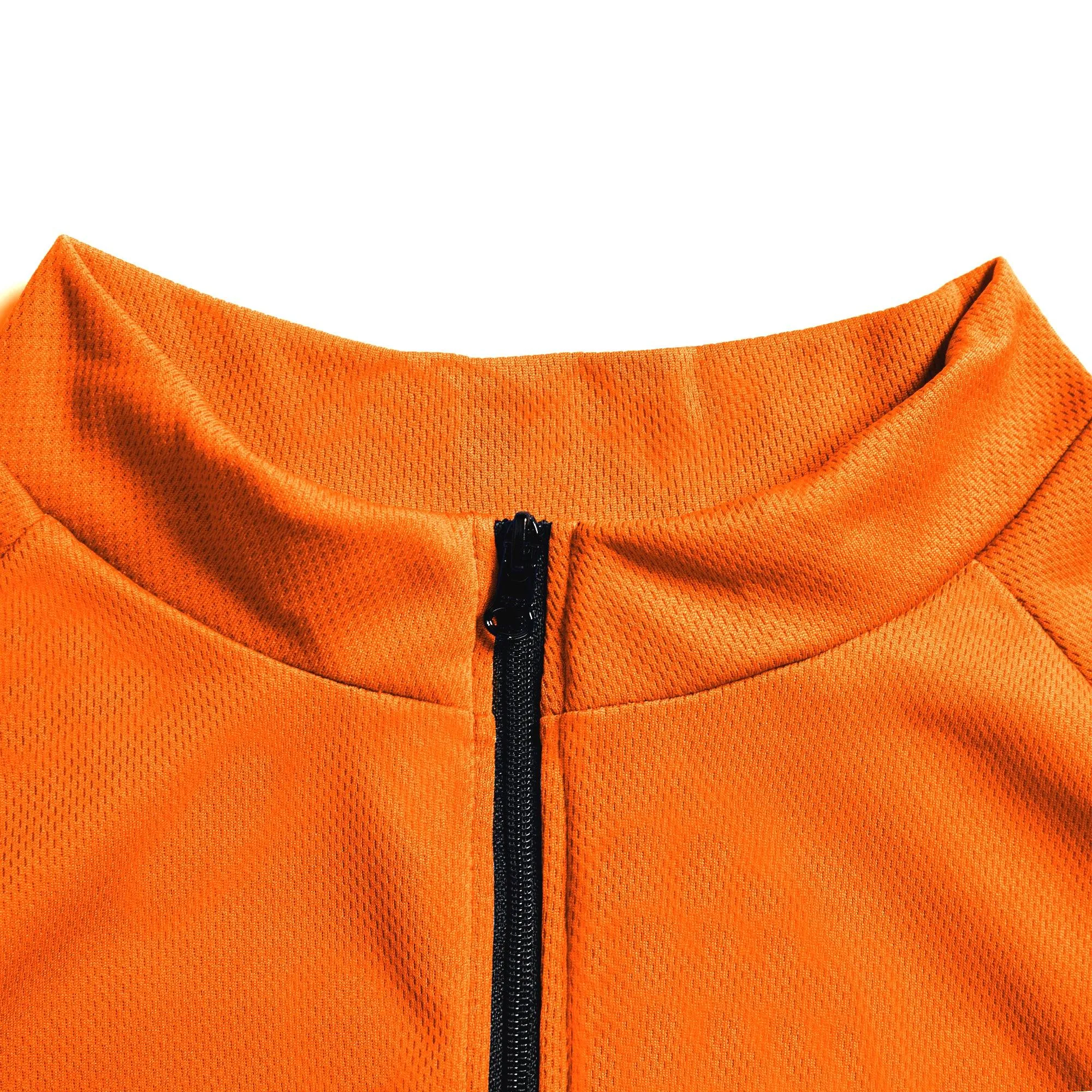 Nuckily MG043 Mens Cycling Jersey (Orange)