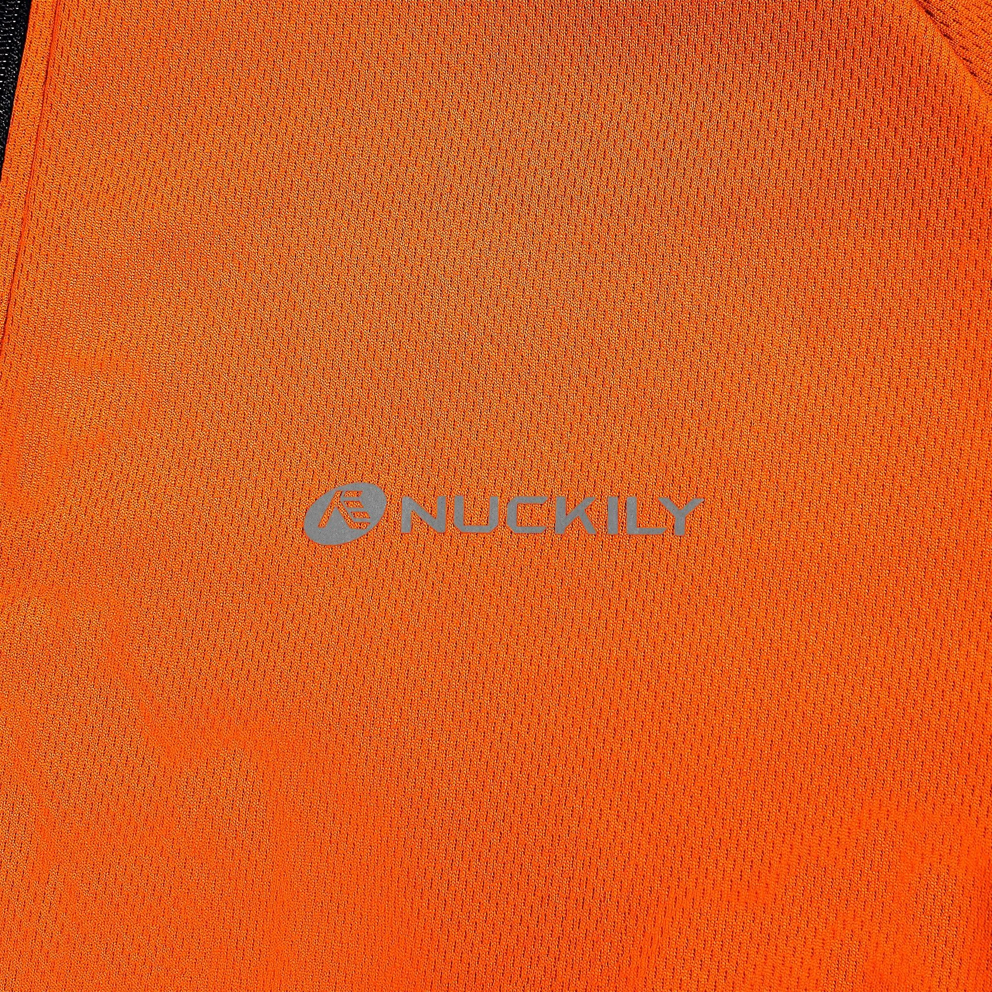 Nuckily MG043 Mens Cycling Jersey (Orange)