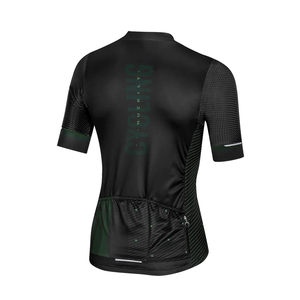 Nuckily MG045 SS Mens Cycling Jersey (Green)