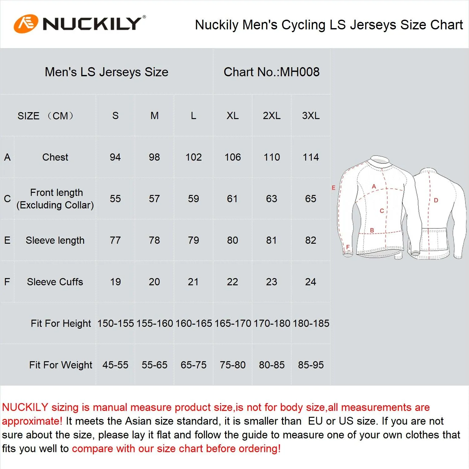 Nuckily MH008 Mens Cycling Jersey (Neon Green)