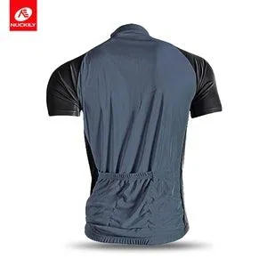 Nuckily NJ601 Mens Cycling Jersey (Grey)