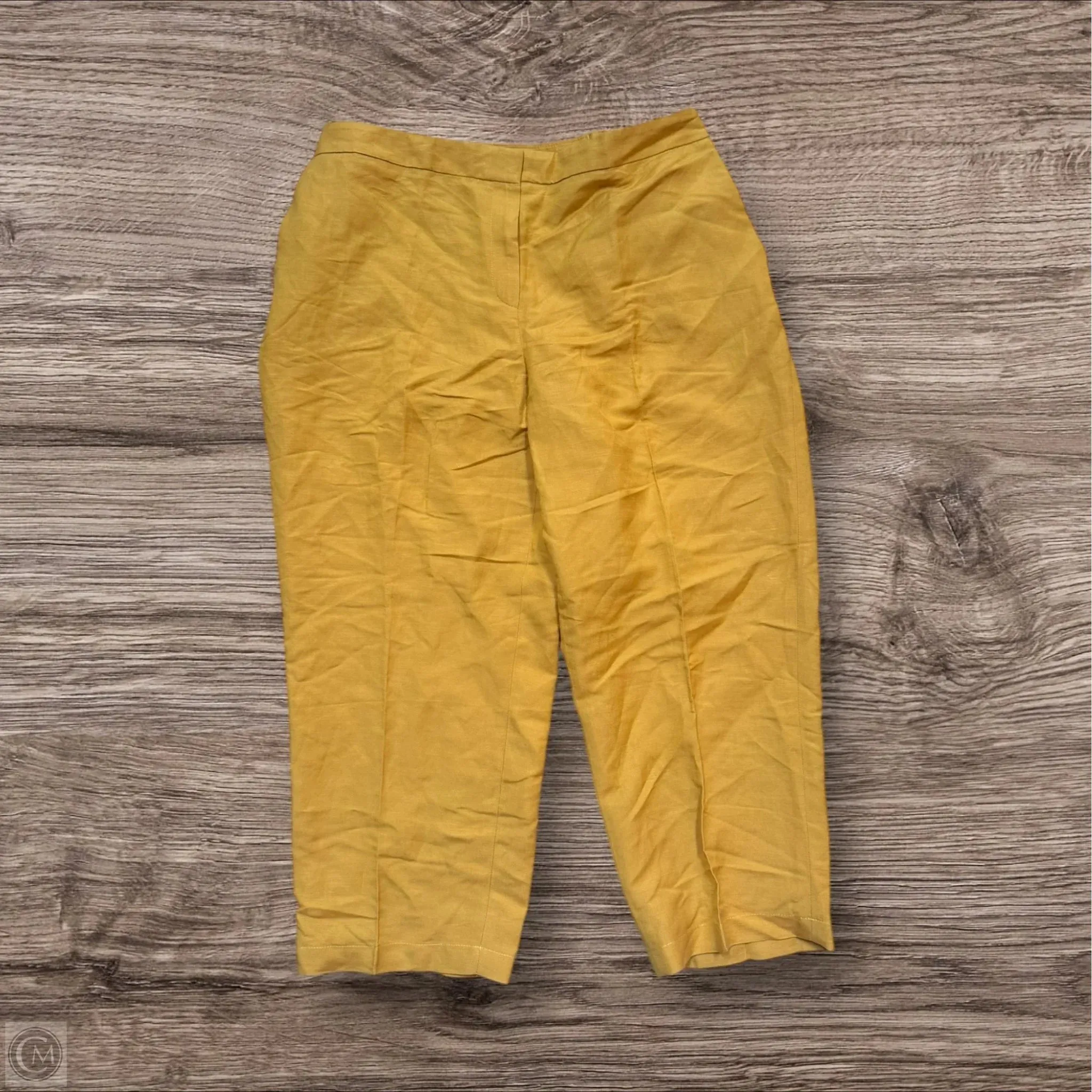 Pants Lounge By Kasper In Yellow, Size: 16