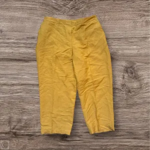 Pants Lounge By Kasper In Yellow, Size: 16