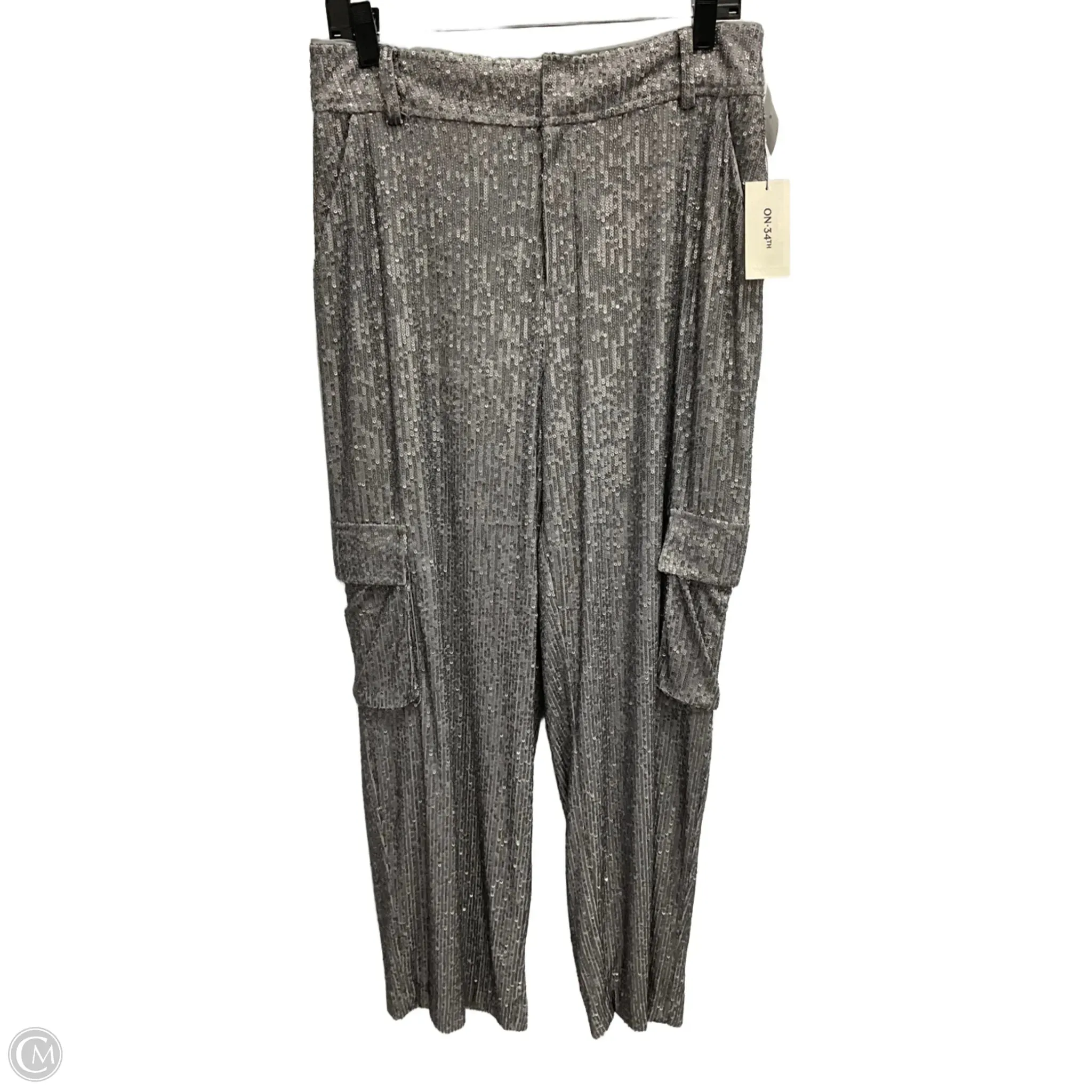 Pants Wide Leg By Cmc In Silver, Size: 6
