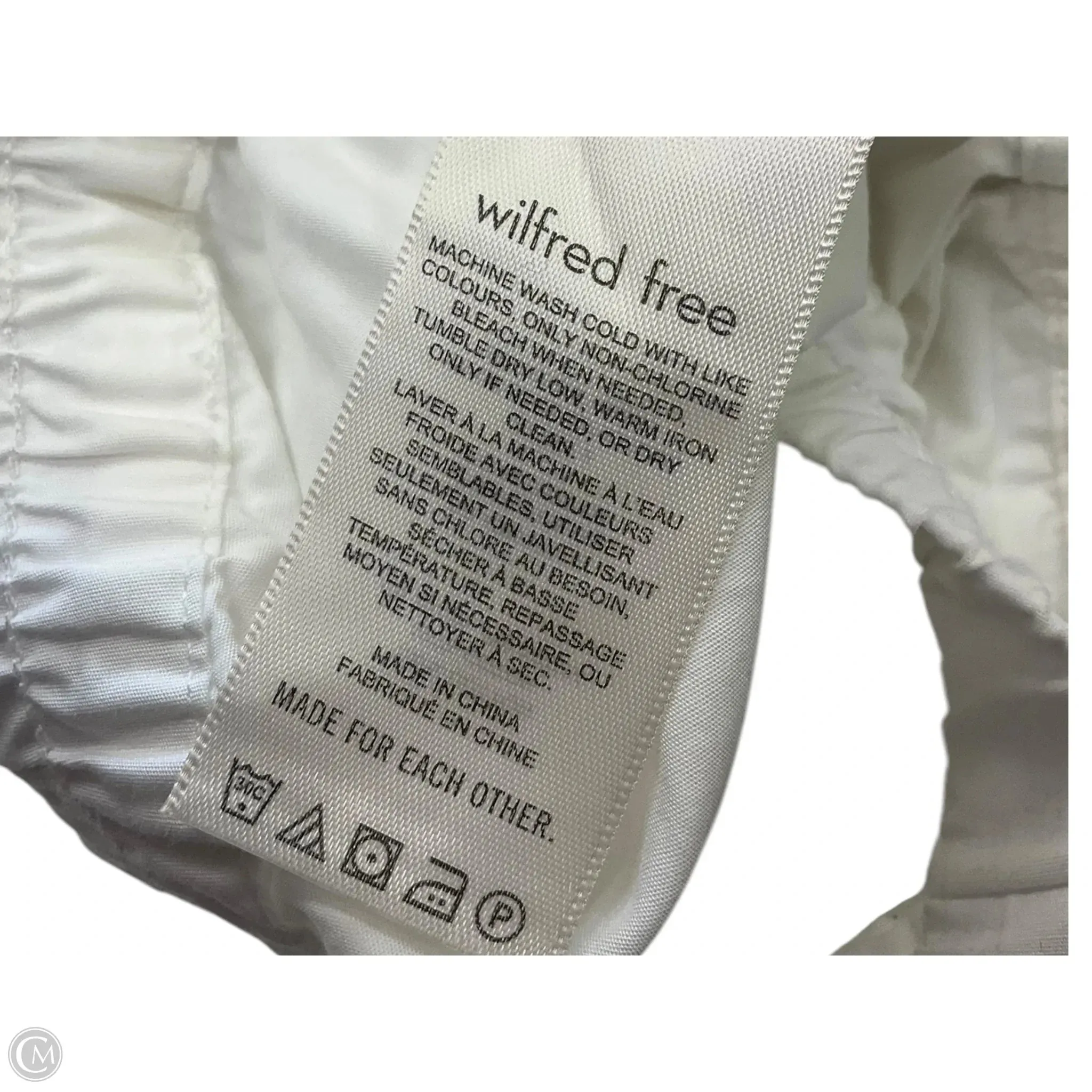 Pants Wide Leg By Wilfred In White, Size: 12