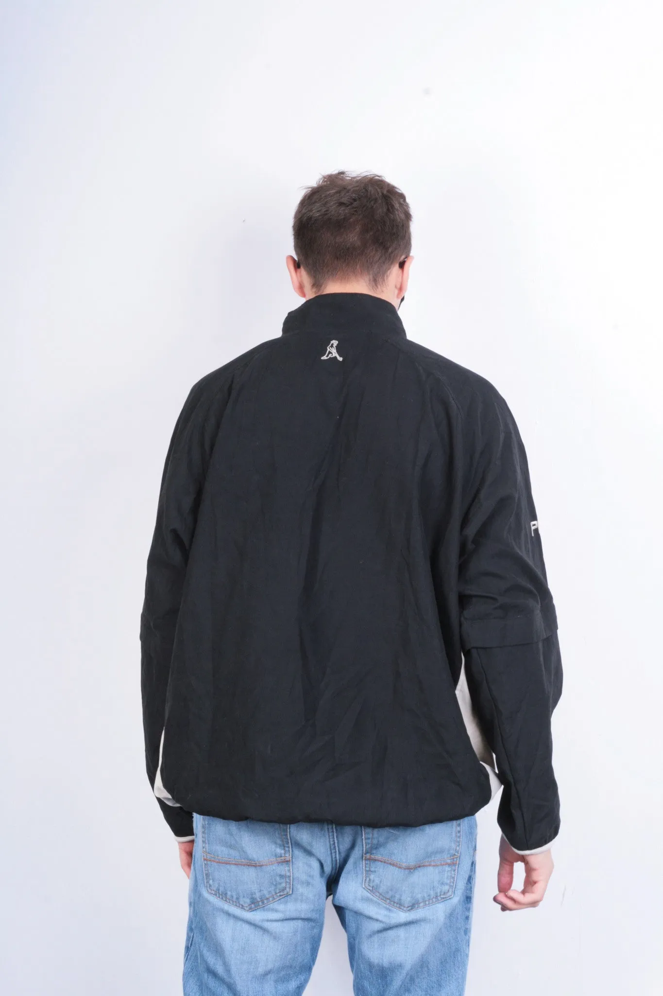 Ping Collection Mens XL Pullover Jacket Black Golf Zip Neck Superior Sportswear