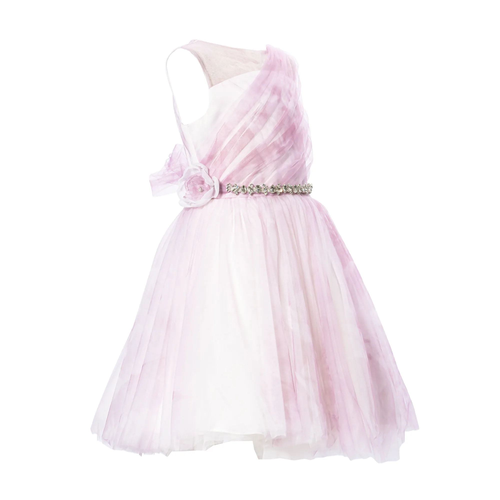Primi Eventi Kids Girl's Light Pink Set Dress & Hairband