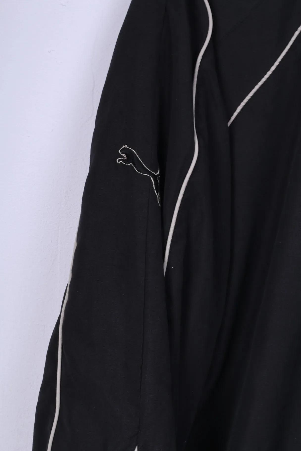 Puma Mens L Jacket Lightweight Black Full Zipper Sportswear Sport Top Training