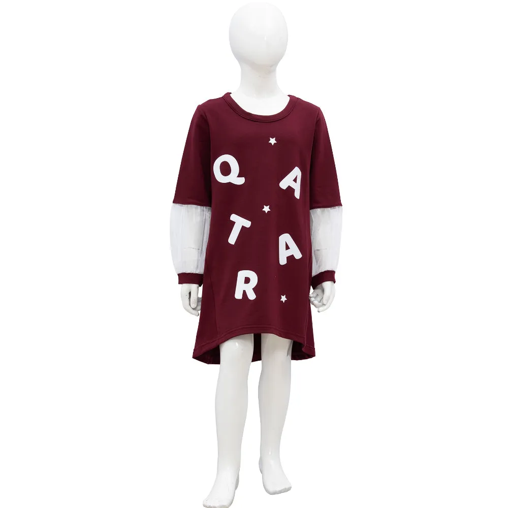 Qatar Bordeaux Dress