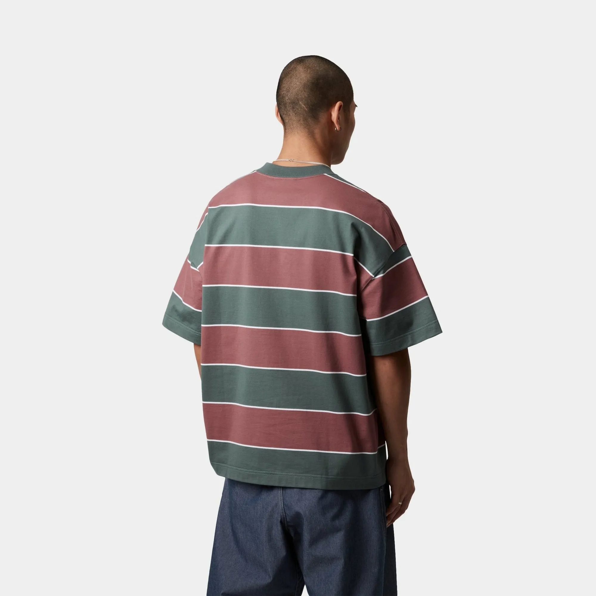 Quinby Stripe T-Shirt | Silver Pine Carhartt WIP