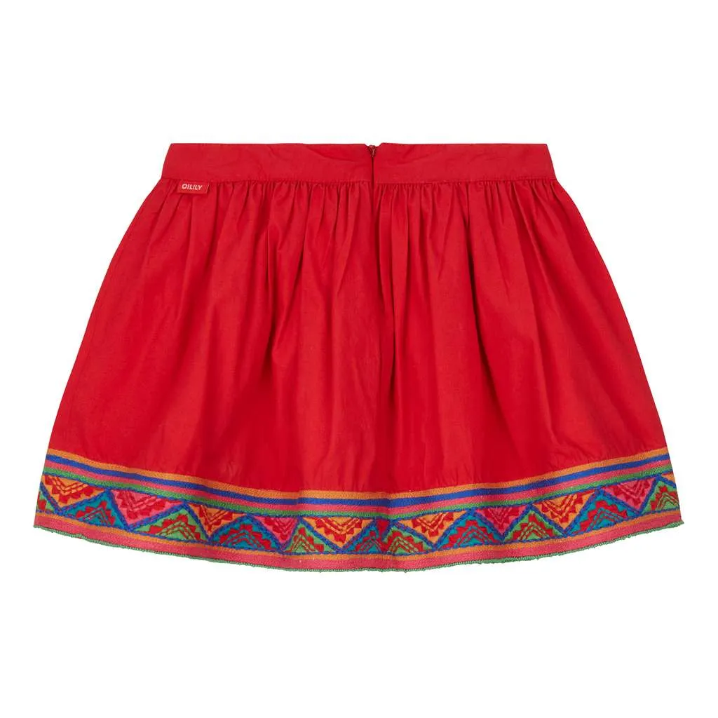 Red Senna Skirt