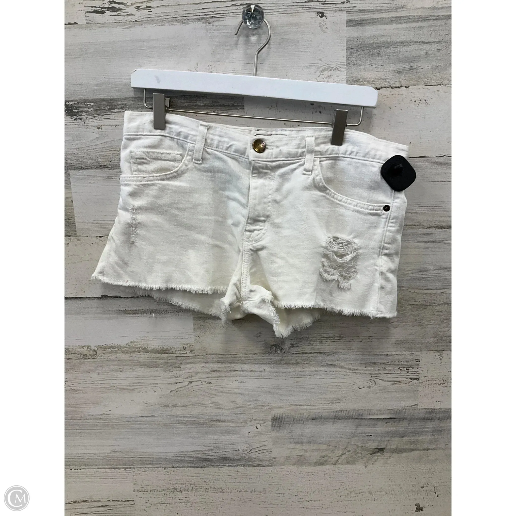 Shorts By Clothes Mentor In White Denim, Size: 4