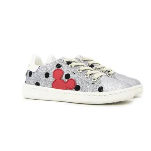 Silver Polka Dot Mickey Shoes