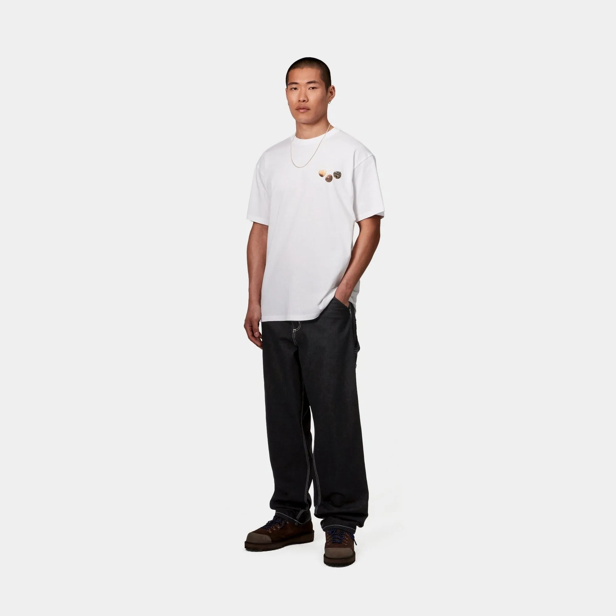 Single Knee Heart Label Pant - Norco Denim | Black (rinsed) Carhartt WIP