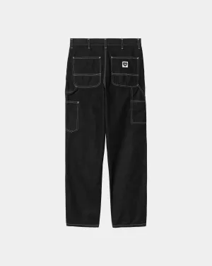 Single Knee Heart Label Pant - Norco Denim | Black (rinsed) Carhartt WIP