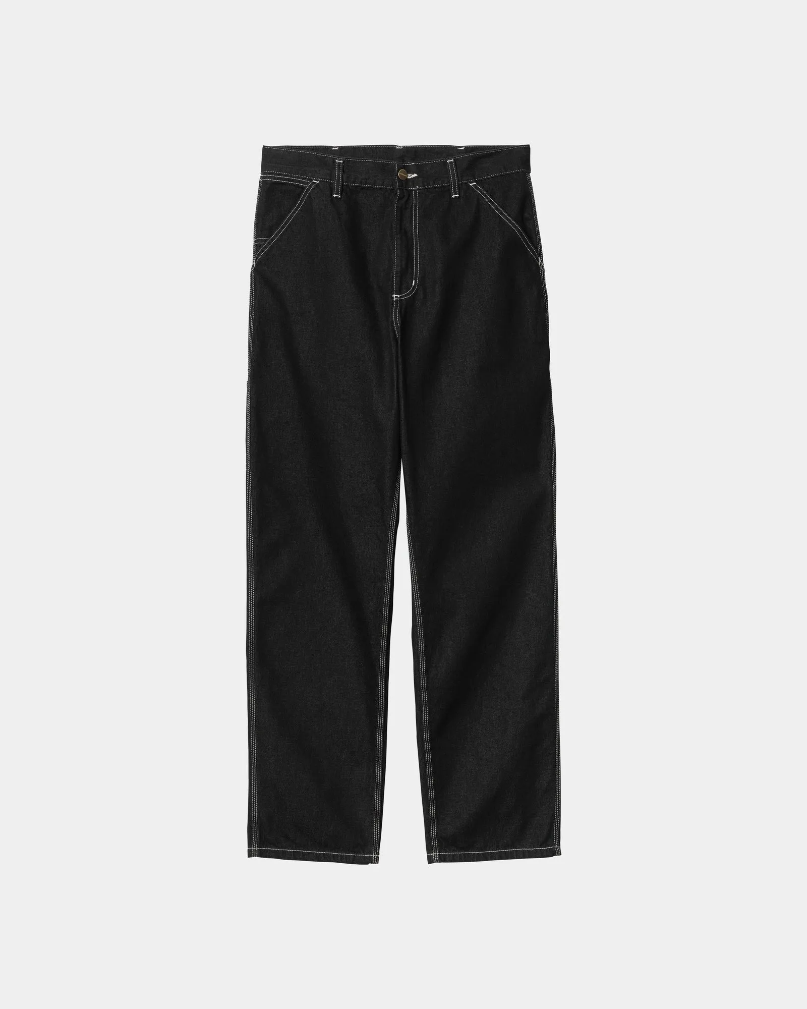Single Knee Heart Label Pant - Norco Denim | Black (rinsed) Carhartt WIP