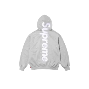 Supreme Appliqu Hooded Sweatshirt Heather Grey