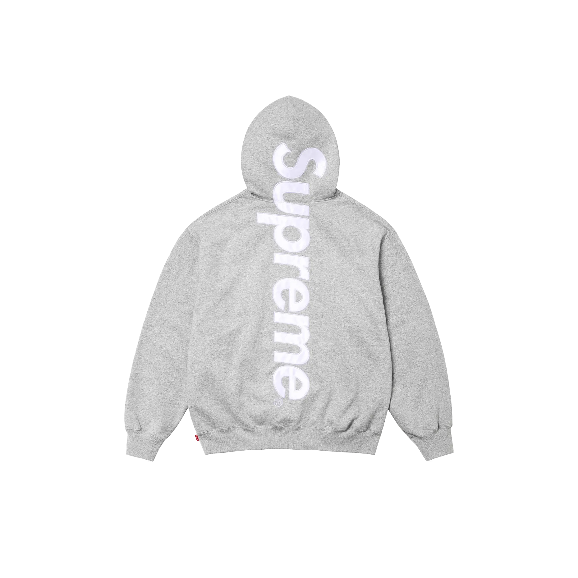 Supreme Appliqu Hooded Sweatshirt Heather Grey